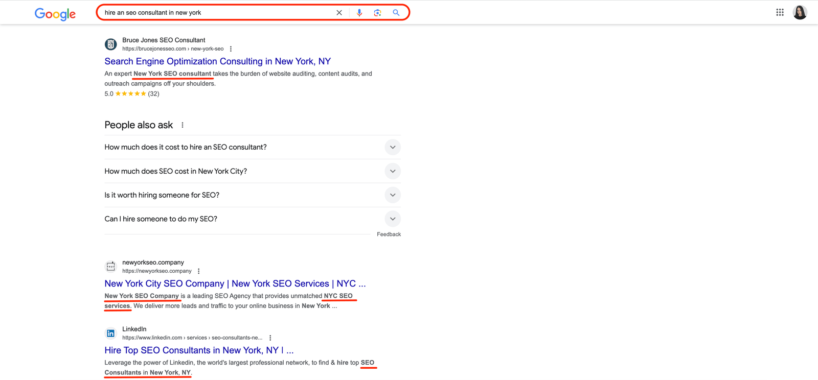 Putting keywords in Meta description: